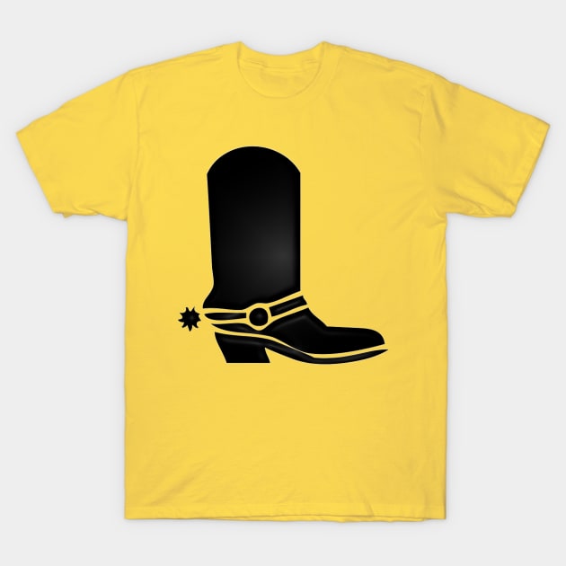 Western Era - Cowboy Boots 1 T-Shirt by The Black Panther